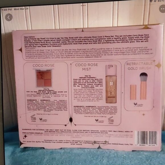 New THE BEAUTY CROP YES WAY ROSÉ SET - Picture 3 of 6
